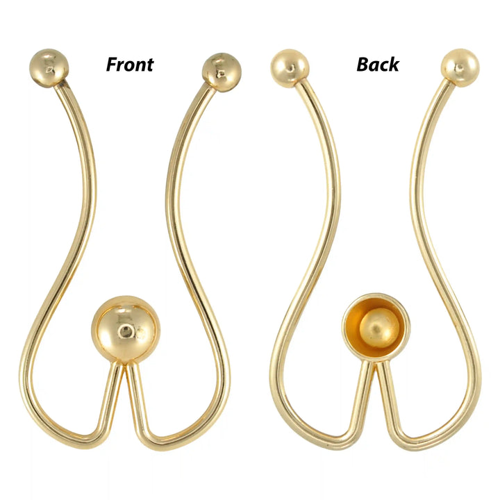 Abstract Loop Stylized Ball Buckle