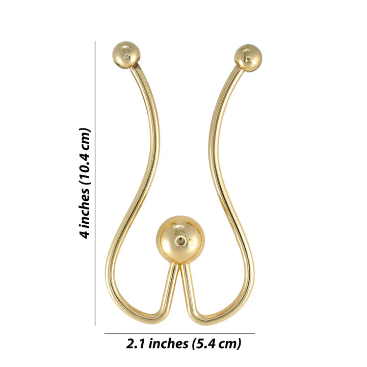 Abstract Loop Stylized Ball Buckle