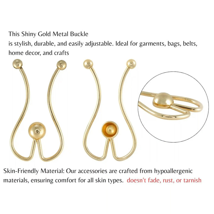 Abstract Loop Stylized Ball Buckle