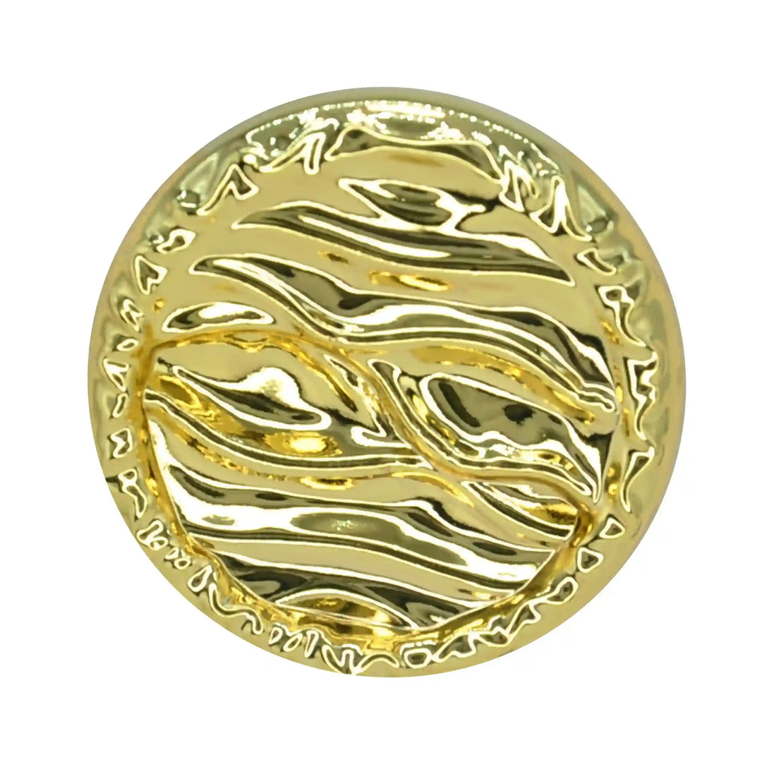 Fluid Wave Pattern Metal Button | 18mm(28L), 20mm(32L) & 25mm(40L)