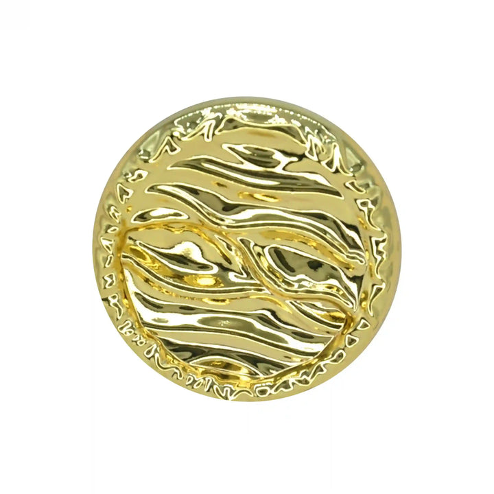 Fluid Wave Pattern Metal Button | 18mm(28L), 20mm(32L) & 25mm(40L)