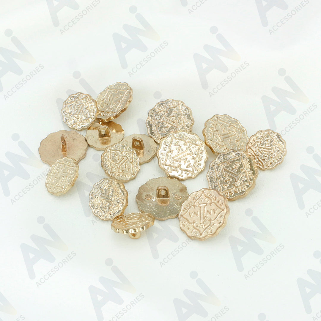 1 Anna Metal Coin Buttons