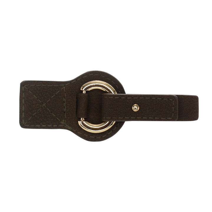 Leatherette Buckle with Ring