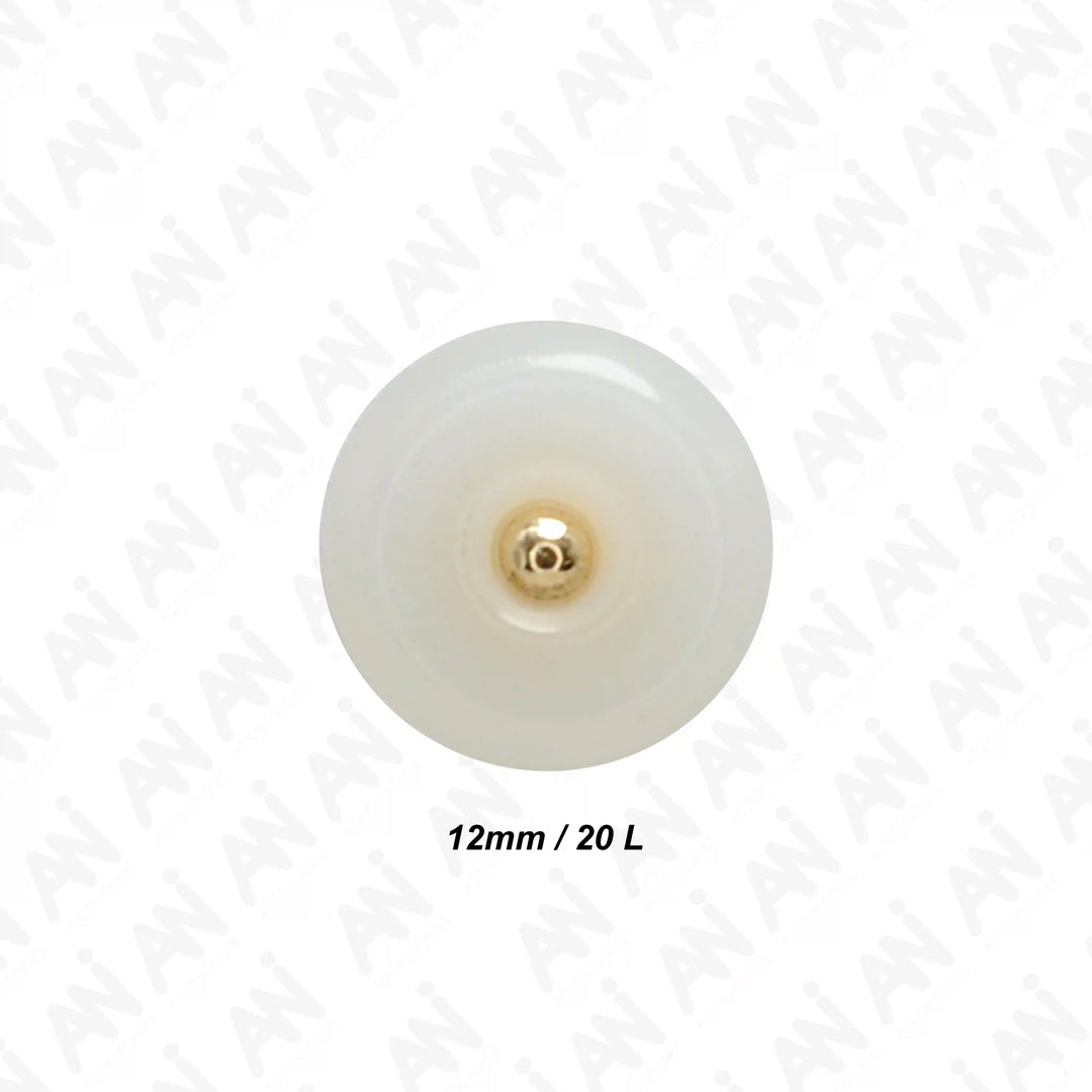 Classic Round Resin Shank Buttons | 12mm