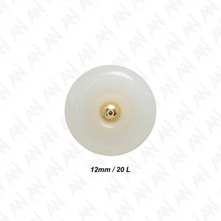 Classic Round Resin Shank Buttons | 12mm