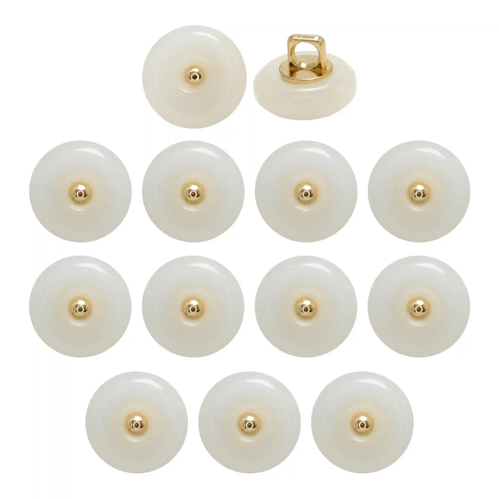 Classic Round Resin Shank Buttons | 12mm
