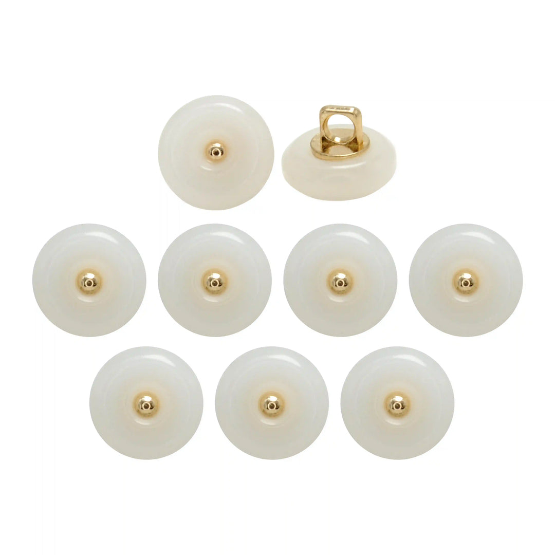Classic Round Resin Shank Buttons | 12mm