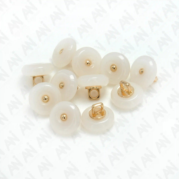 Classic Round Resin Shank Buttons | 12mm