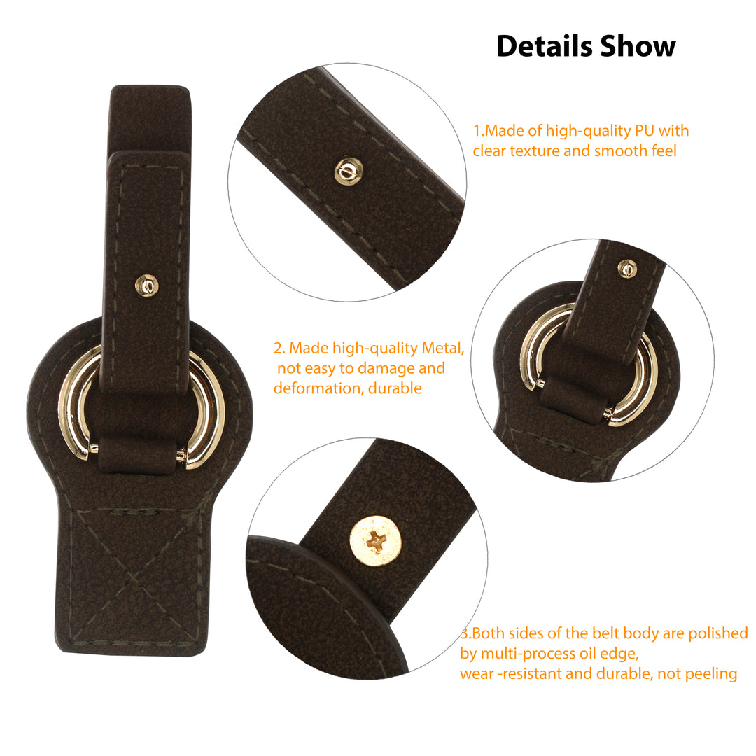 Leatherette Buckle with Ring