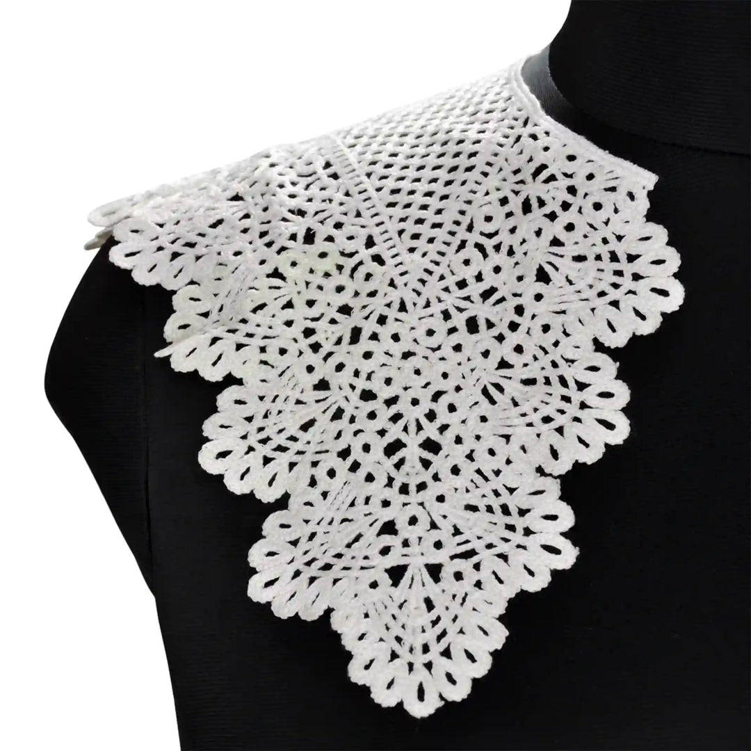 Decorative neckline bib collar with elegant embroidery detail, perfect for dresses, kurtis and blouse styling looks