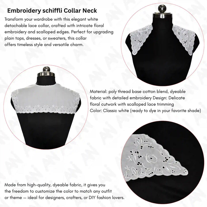 Designer Cowl Neck Collar soft flowing drape style removable neckline fashion accessory
