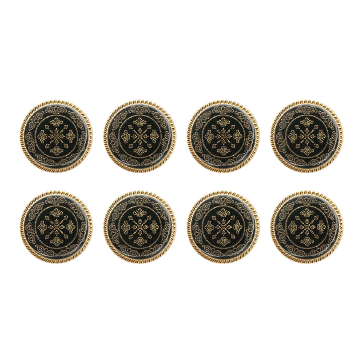 Ornate Snowflake Metal Buttons ( Pack of 8 Buttons)