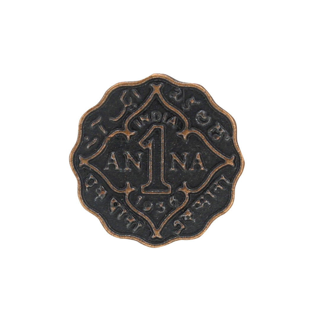 1 Anna Metal Coin Buttons