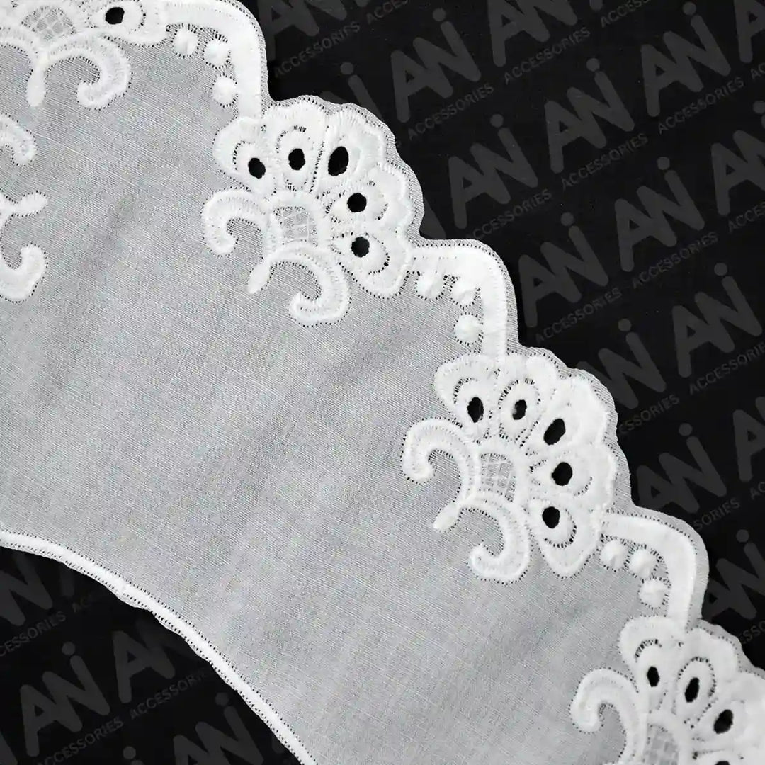 Elegant Peter Pan Cutwork Neck Collar by Ani Accessories for dress, gown and kurti customization styling