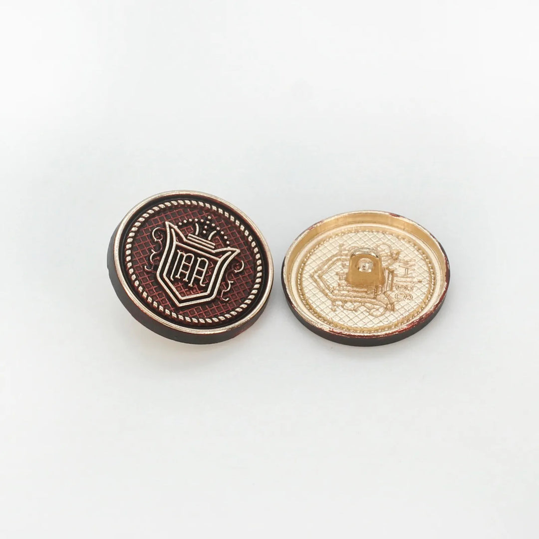 Elegant Royal Regalia Antique Metal Buttons by Ani Accessories.