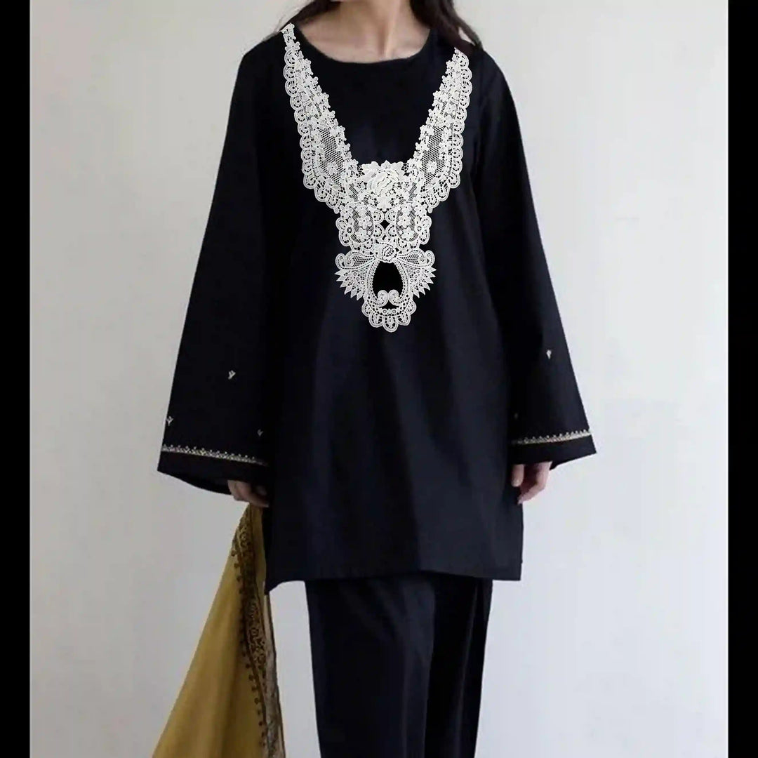 Elegant asymmetrical shoulder wrap by Ani Accessories ideal for dresses, gowns and designer wear.