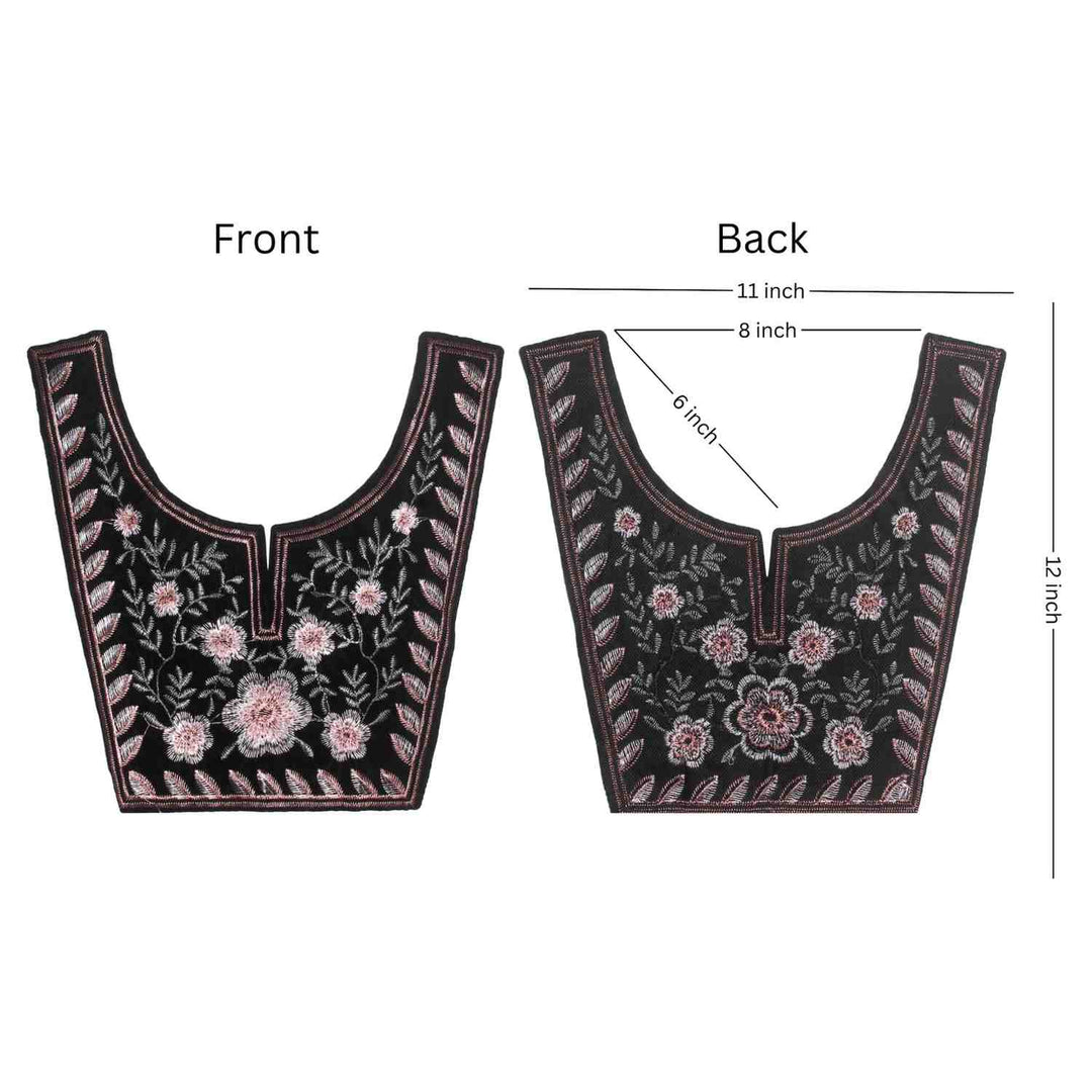 Elegant bold style ethnic neckline featuring detailed threadwork enhancing ethnic outfits Ani Accessories