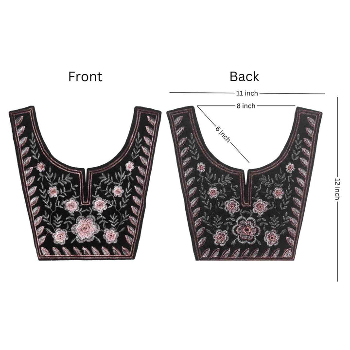 Elegant bold style ethnic neckline featuring detailed threadwork enhancing ethnic outfits Ani Accessories