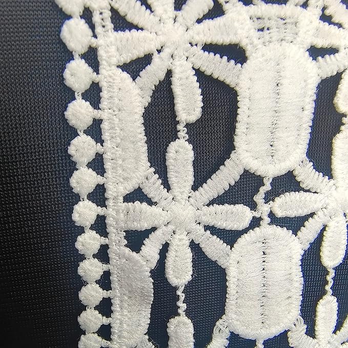 Elegant floral embroidery neckline by Ani Accessories featuring refined ethnic patterns for festive wear