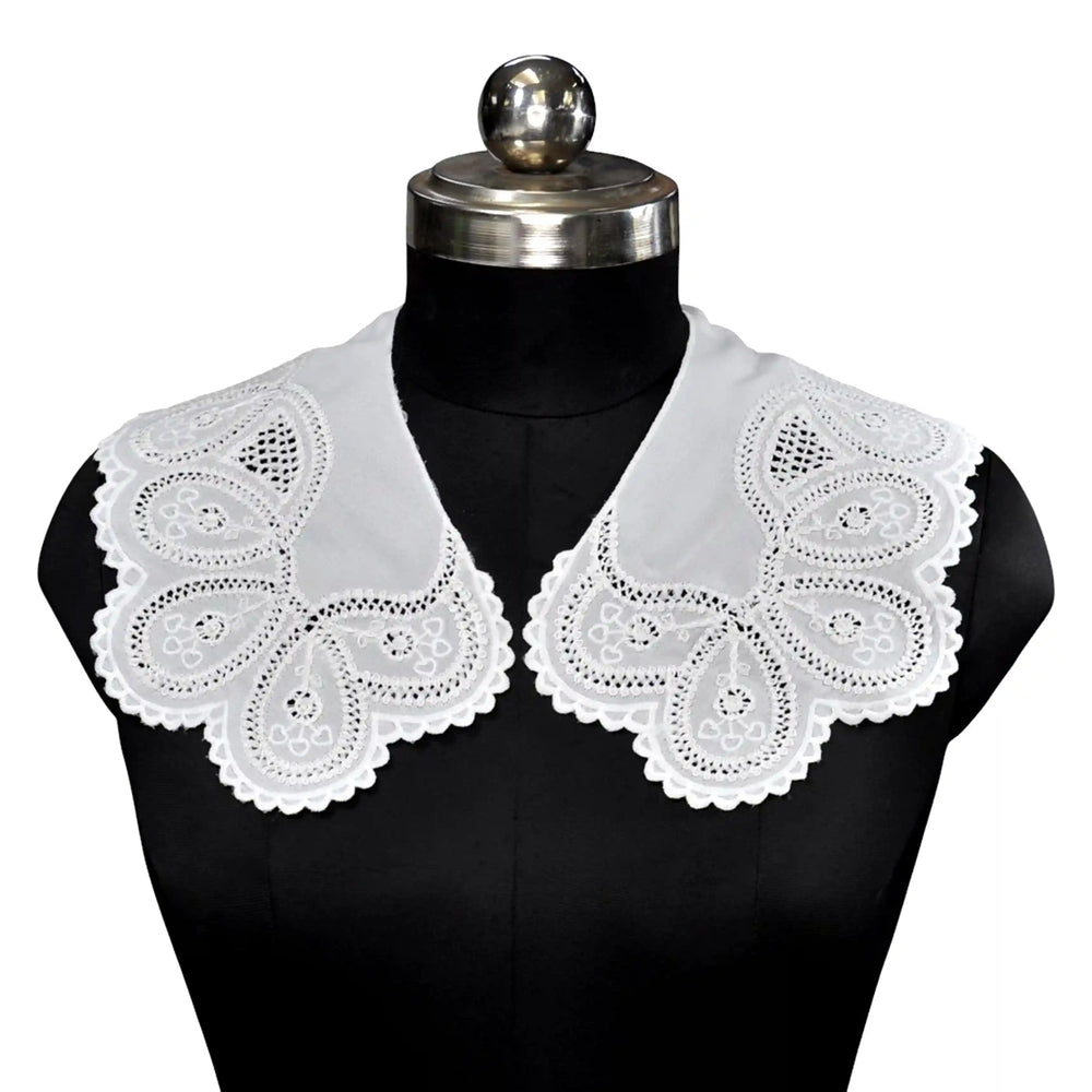 Elegant floral inspired Peter Pan collar accessory for women, ideal for layering over dresses and tops beautifully