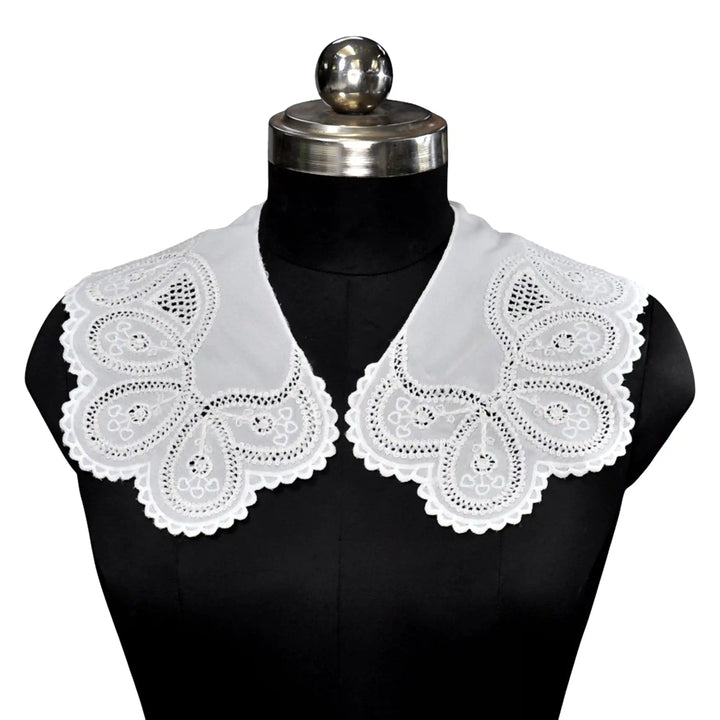 Elegant floral inspired Peter Pan collar accessory for women, ideal for layering over dresses and tops beautifully