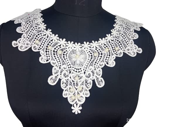Elegant new round neckline by Ani Accessories styled on women’s outfit for modern fashion wear