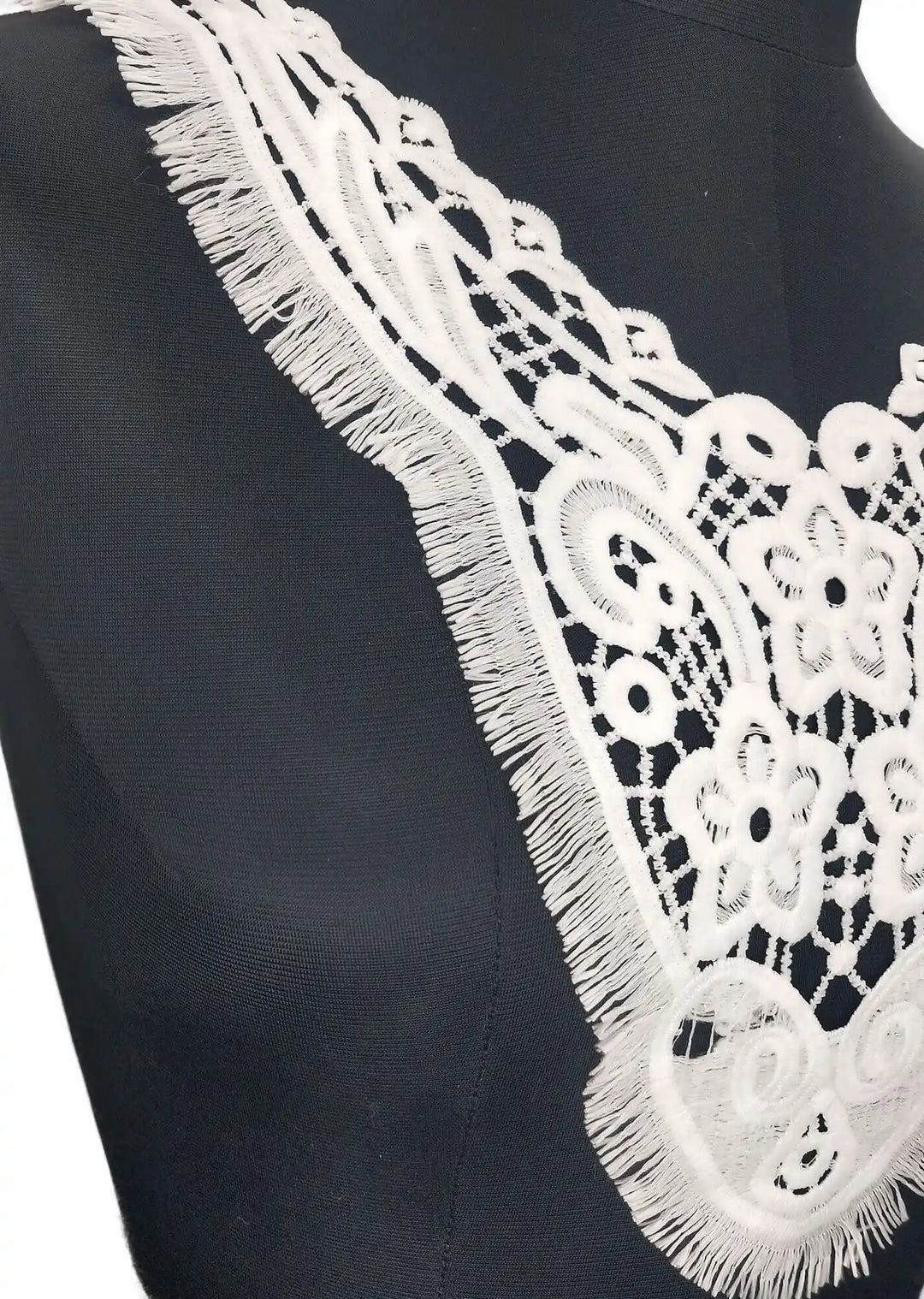 Elegant royal lace neckline applique designed for bridal and festive outfits by Ani Accessories