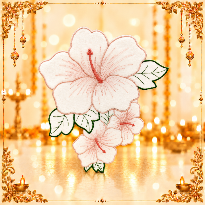 Lily Flower Organza Patch