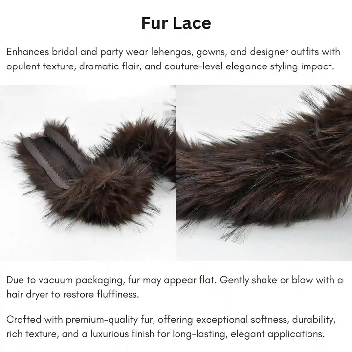 Brown Fur Lace | 2 Meters