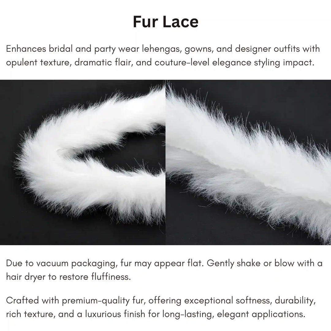 White Fur Lace | 2 Meters