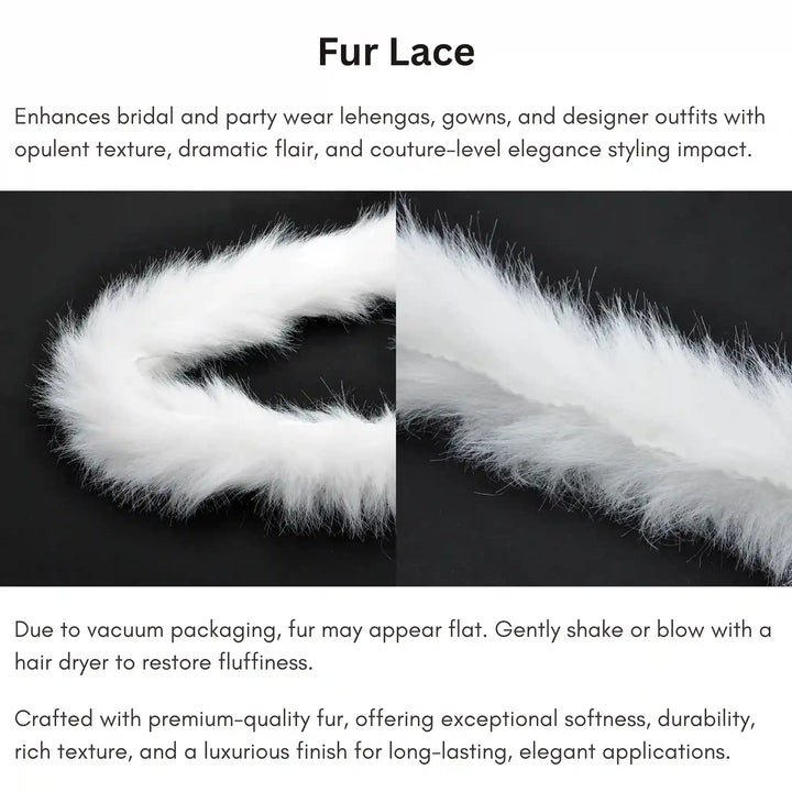 White Fur Lace | 2 Meters
