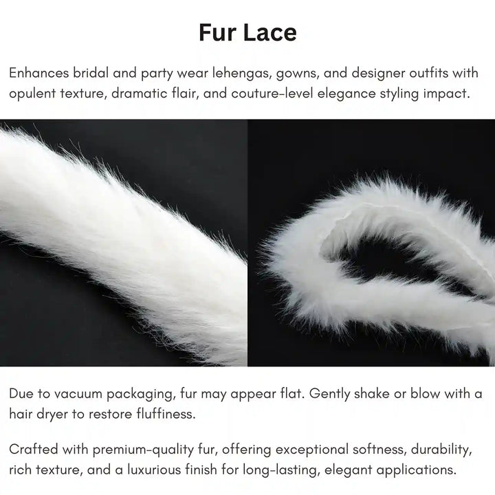 White Fur Lace | 2 Meters