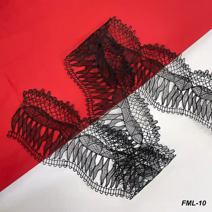 Ivory Wave Floral Lace Trim | 11.6cm (4.6 inches) 116mm