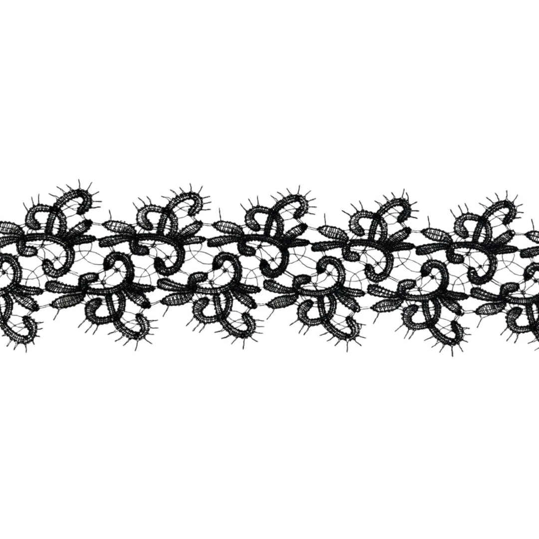 White  Floral Embroidered Lace | Width 9.1cm (3.6 inches) 91mm