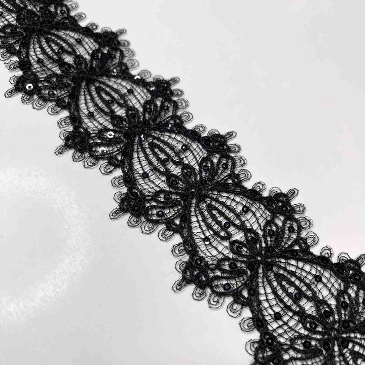 Intricate Floral Lace Border | Width 6.6cm (2.6 inches) 66mm