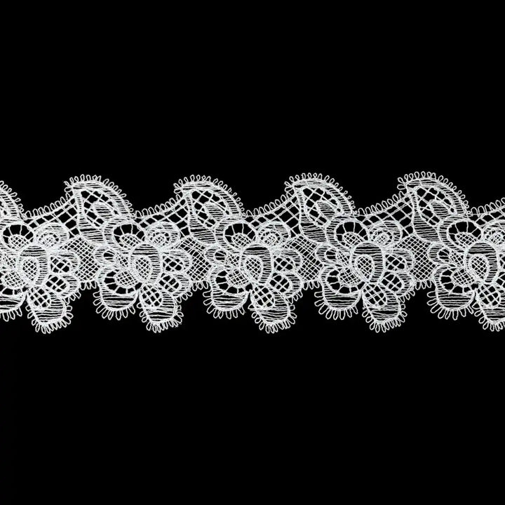 Classic Flower Design Lace Border | Width 8.3cm (3.3 inches) 83mm