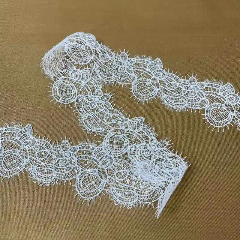 Elegant White Floral Pattern Lace | Width 5.8cm (2.3 inches) 58mm