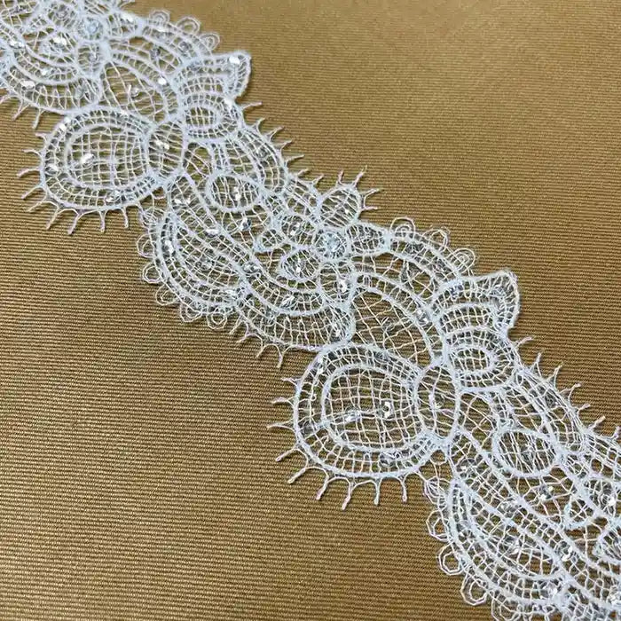 Elegant White Floral Pattern Lace | Width 5.8cm (2.3 inches) 58mm