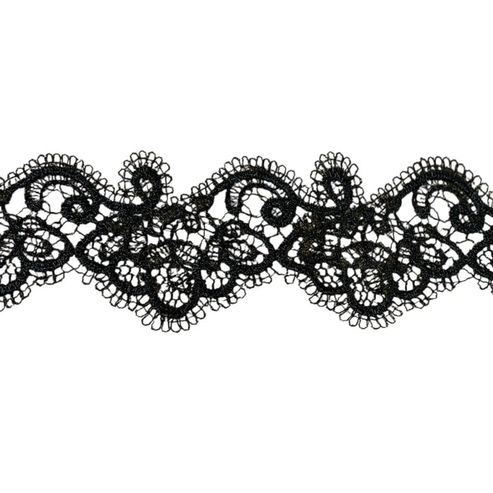 Delicate Vintage Floral Border Lace | Width 5.3cm (2.1 inches) 53mm