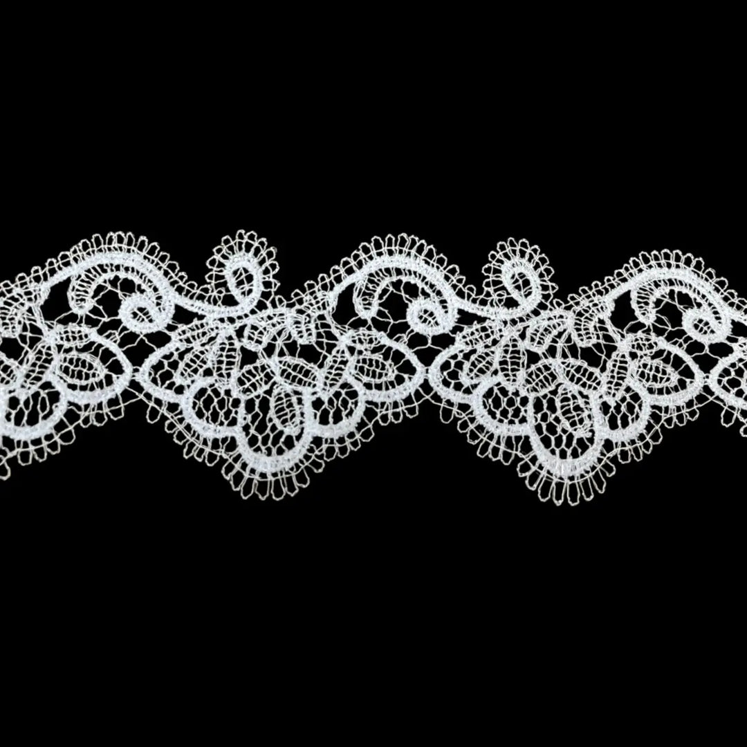 Delicate Vintage Floral Border Lace | Width 5.3cm (2.1 inches) 53mm