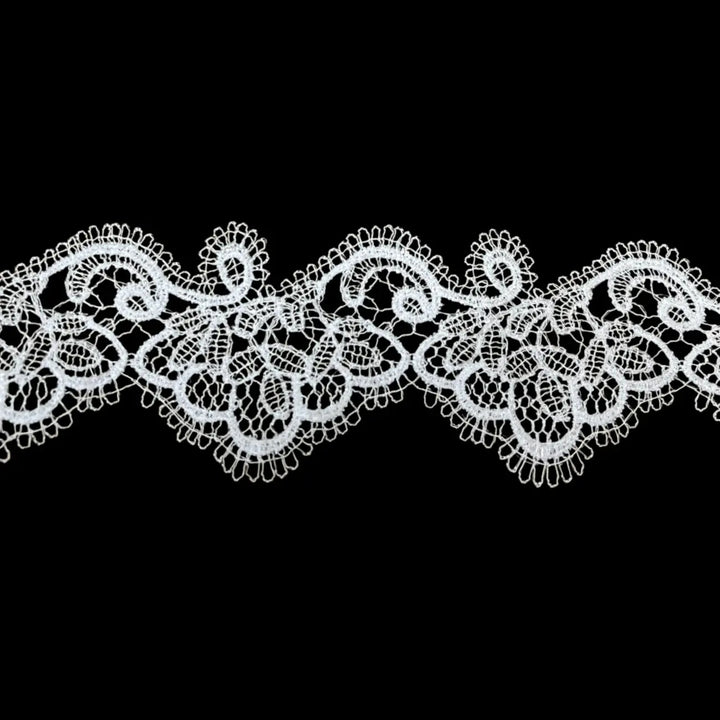 Delicate Vintage Floral Border Lace | Width 5.3cm (2.1 inches) 53mm