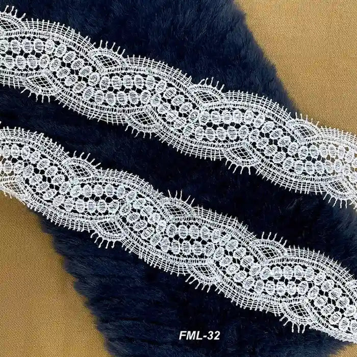 Elegant Oval Floral White Lace | Width 5cm (2 inches) 50mm