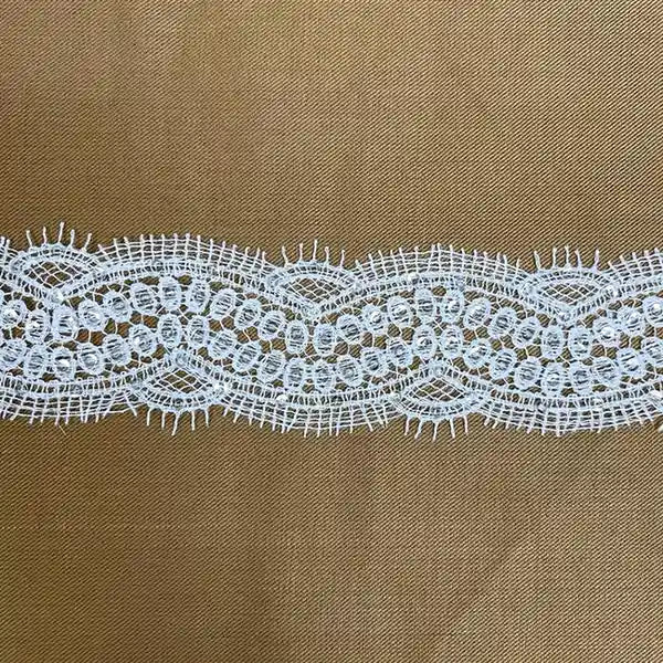 Elegant Oval Floral White Lace | Width 5cm (2 inches) 50mm
