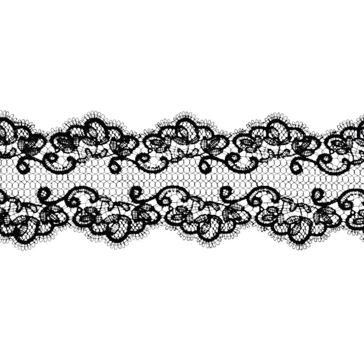 Seraphine Ornate Scroll Embroidery Lace | Width 8.3cm (3.3 inches) 83mm