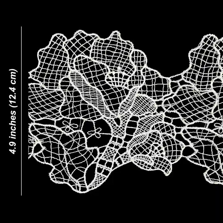 White Willow Inspired Lace | 12.4cm (4.9 inches) 124mm
