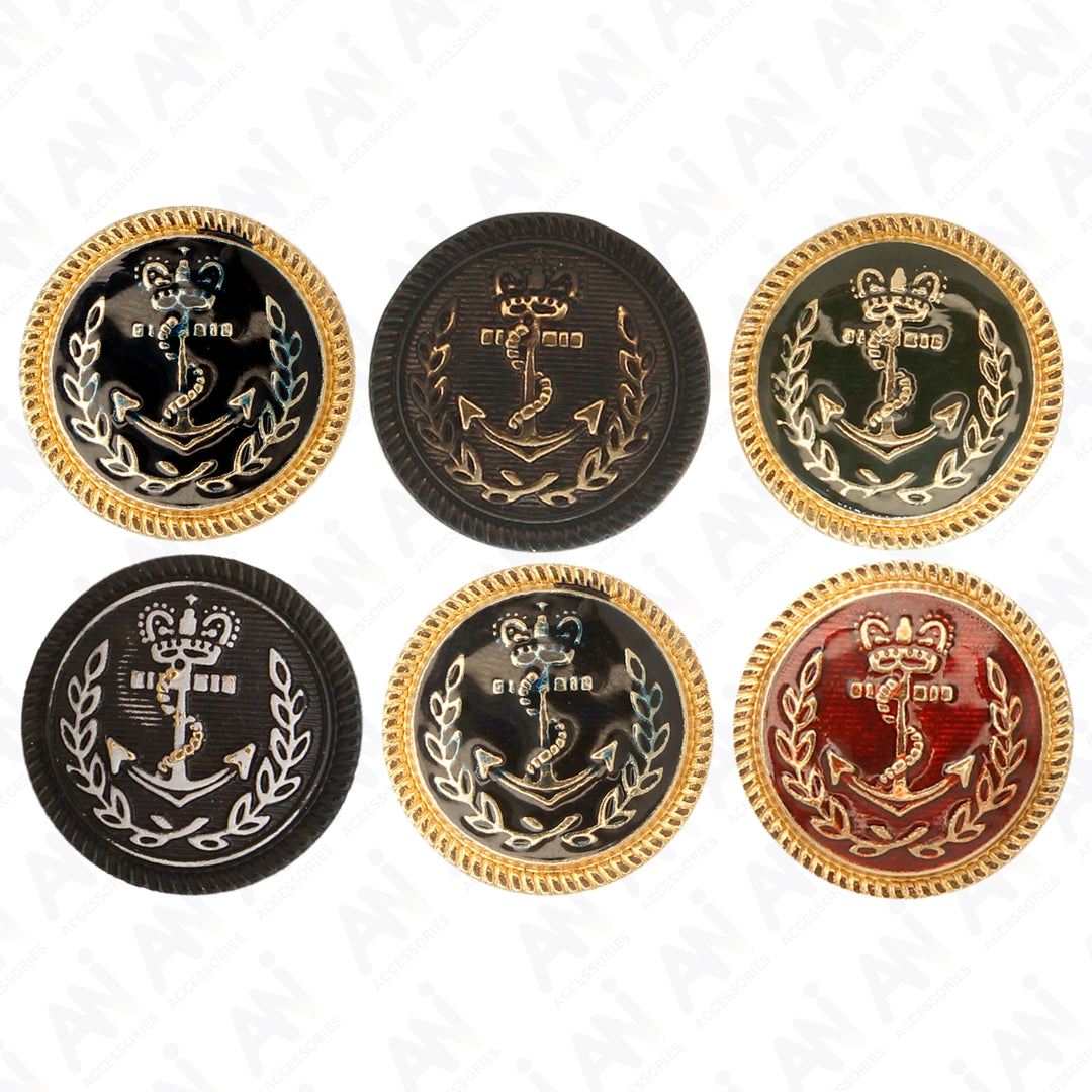 Anchor Style Metal Buttons