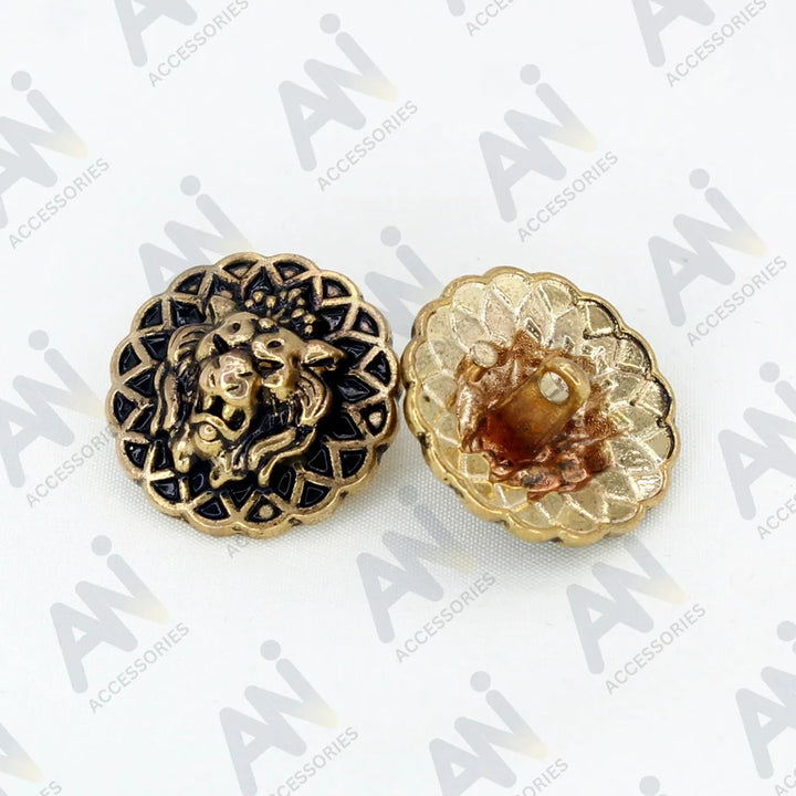 Lion Head Buttons for Clothing and Accessories | 18mm(28L) & 22mm(34L)