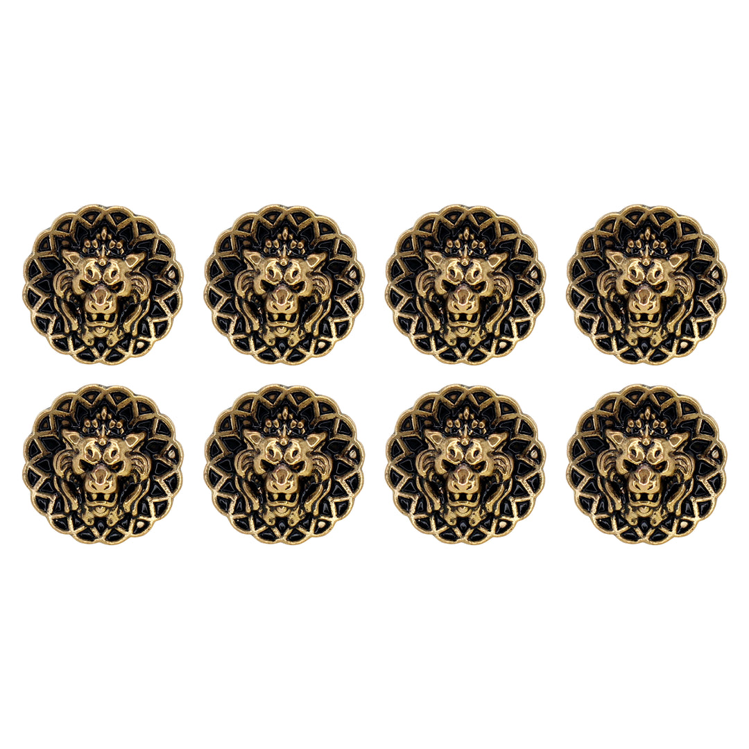 Lion Head Buttons for Clothing and Accessories