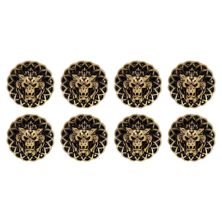 Lion Head Buttons for Clothing and Accessories | 18mm(28L) & 22mm(34L)