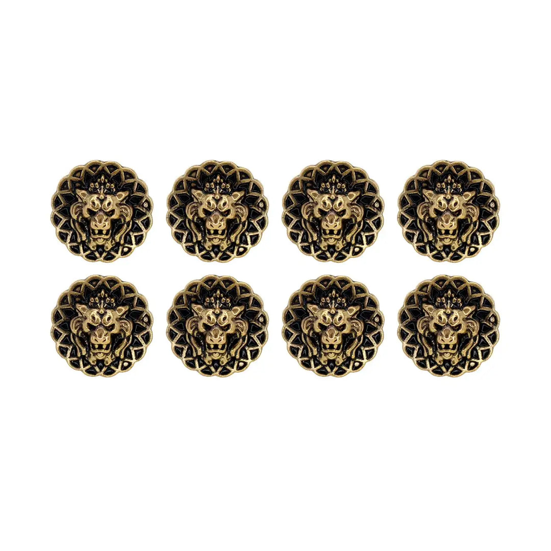 Lion Head Buttons for Clothing and Accessories | 18mm(28L) & 22mm(34L)